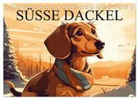 CALVENDO / Alberts |  Dackel (Tischkalender 2025 DIN A5 quer), CALVENDO Monatskalender | Sonstiges |  Sack Fachmedien