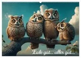 CALVENDO / artefacti | Eule gut... alles gut! (Wandkalender 2025 DIN A2 quer), CALVENDO Monatskalender | Sonstiges | 978-3-383-91619-9 | www.sack.de