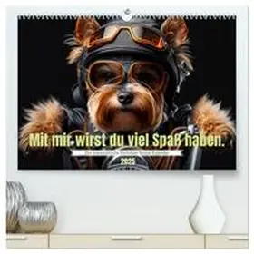 CALVENDO / Rübsamen |  Der humoristische Yorkshire Terrier Kalender (hochwertiger Premium Wandkalender 2025 DIN A2 quer), Kunstdruck in Hochglanz | Sonstiges |  Sack Fachmedien