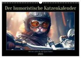 CALVENDO / Rübsamen |  Der humoristische Katzen Kalender (Wandkalender 2025 DIN A3 quer), CALVENDO Monatskalender | Sonstiges |  Sack Fachmedien