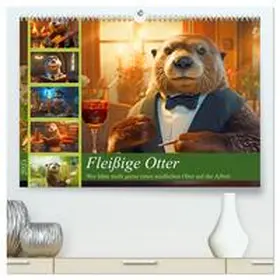 CALVENDO / Kowalski |  Fleißige Otter - Wer hätte nicht gerne einen niedlichen Otter auf der Arbeit (hochwertiger Premium Wandkalender 2025 DIN A2 quer), Kunstdruck in Hochglanz | Sonstiges |  Sack Fachmedien