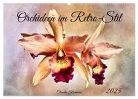 CALVENDO / Kleemann |  Orchideen im Retro-Stil (Wandkalender 2025 DIN A2 quer), CALVENDO Monatskalender | Sonstiges |  Sack Fachmedien