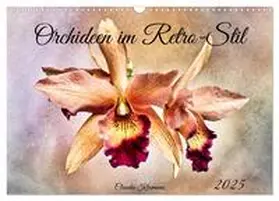 CALVENDO / Kleemann |  Orchideen im Retro-Stil (Wandkalender 2025 DIN A3 quer), CALVENDO Monatskalender | Sonstiges |  Sack Fachmedien