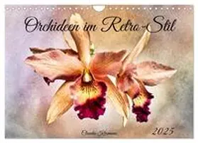 CALVENDO / Kleemann |  Orchideen im Retro-Stil (Wandkalender 2025 DIN A4 quer), CALVENDO Monatskalender | Sonstiges |  Sack Fachmedien