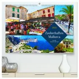 CALVENDO / Frost |  Zauberhaftes Mallorca - Gemalte Eindrücke der Insel (hochwertiger Premium Wandkalender 2025 DIN A2 quer), Kunstdruck in Hochglanz | Sonstiges |  Sack Fachmedien