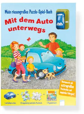 Streger |  Mein riesengroßes Puzzle-Spiel-Buch. Mit dem Auto unterwegs | Buch |  Sack Fachmedien