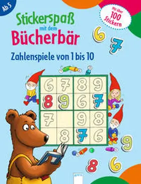 Labuch |  Stickerspaß mit dem Bücherbär. Zahlenspiele von 1 bis 10 | Buch |  Sack Fachmedien
