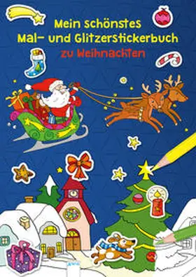 Reimers |  Mein schönstes Mal- und Glitzerstickerbuch zu Weihnachten | Buch |  Sack Fachmedien