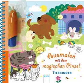 Ausmalen mit dem magischen Pinsel. Tierkinder | Buch | 978-3-401-71622-0 | www.sack.de