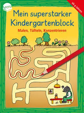 Schäfer | Mein superstarker Kindergartenblock. Malen, Tüfteln, Konzentrieren | Buch | 978-3-401-71630-5 | sack.de