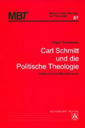 Manemann |  Carl Schmitt und die Politische Theologie | Buch |  Sack Fachmedien