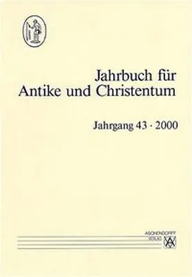 Klauser / Dassmann / Thraede |  Jahrbuch für Antike und Christentum | Buch |  Sack Fachmedien