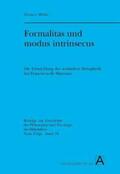 Möhle |  Möhle, H: Formalitas und modus intrinsecus | Buch |  Sack Fachmedien