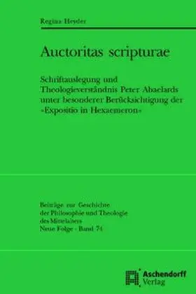 Heyder |  Auctoritas scripturae | Buch |  Sack Fachmedien