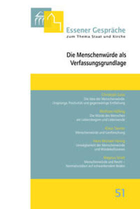 Kämper / Pfeffer | Essener Gespräche 51: Menschenwürde Verfassungsgrundlage | Buch | 978-3-402-10569-6 | sack.de