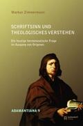 Zimmermann |  Schriftsinn und theologisches Verstehen | Buch |  Sack Fachmedien