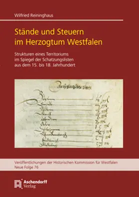 Reininghaus |  Stände und Steuern im Herzogtum Westfalen | Buch |  Sack Fachmedien