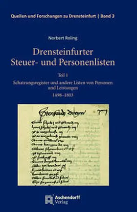 Roling |  Drensteinfurter Steuer- und Personenlisten | Buch |  Sack Fachmedien
