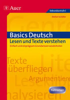 Schäfer |  Basics Deutsch: Lesen | Buch |  Sack Fachmedien