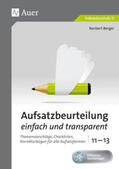 Berger |  Aufsatzbeurteilung einfach und transparent 11-13 | Buch |  Sack Fachmedien