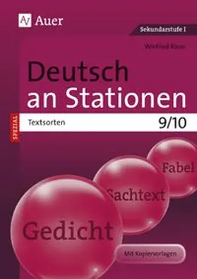 Röser |  Deutsch an Stationen SPEZIAL Textsorten 9-10 | Buch |  Sack Fachmedien