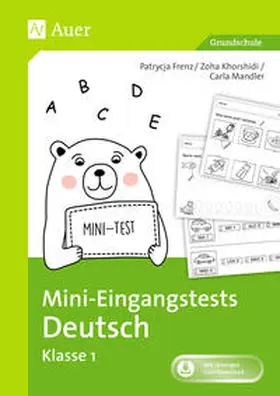 Frenz / Mandler / Khorshidi |  Mini-Eingangstests Deutsch - Klasse 1 | Buch |  Sack Fachmedien