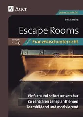 Paraire |  Escape Rooms für den Französischunterricht Lj. 1-6 | Buch |  Sack Fachmedien