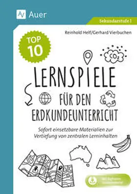 Helf / Vierbuchen |  Die Top 10 Lernspiele für den Erdkundeunterricht | Buch |  Sack Fachmedien