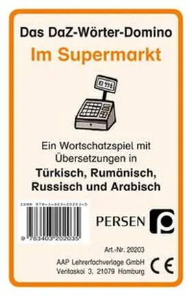 Kirschbaum / Welfenstein |  Das DaZ-Wörter-Domino: Im Supermarkt | Sonstiges |  Sack Fachmedien