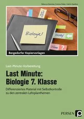 Dziomba / Müller / Spellner |  Last Minute: Biologie 7. Klasse | Buch |  Sack Fachmedien