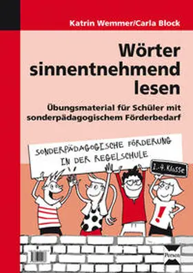 Wemmer / Block |  Wörter sinnentnehmend lesen | Loseblattwerk |  Sack Fachmedien