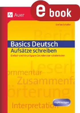 Schäfer | Basics Deutsch Aufsätze schreiben | E-Book | www.sack.de