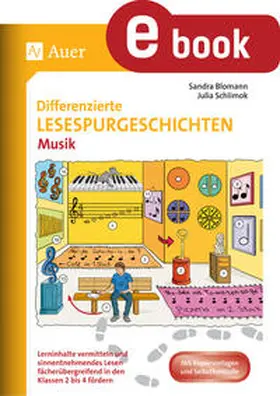 Blomann / Schlimok | Differenzierte Lesespurgeschichten Musik | E-Book | www.sack.de