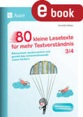 Weber |  80 kleine Lesetexte für mehr Textverständnis 3/4 | eBook | Sack Fachmedien