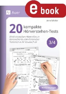 Scheller |  20 kompakte Hörverstehen-Tests für Klasse 3/4 | eBook | Sack Fachmedien
