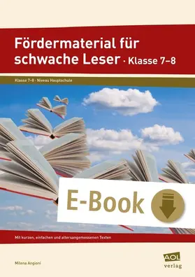 Angioni | Fördermaterial für schwache Leser - Klasse 7-8 | E-Book | www.sack.de