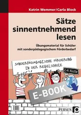 Wemmer / Block |  Sätze sinnentnehmend lesen | eBook | Sack Fachmedien