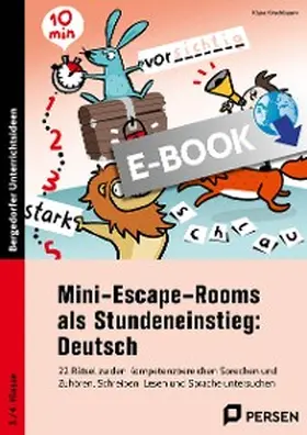 Kirschbaum |  Mini-Escape-Rooms als Stundeneinstieg: Deutsch | eBook | Sack Fachmedien