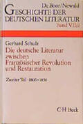 Schulz |  Die deutsche Literatur zwischen Französischer Revolution und Restauration 2 | Buch |  Sack Fachmedien