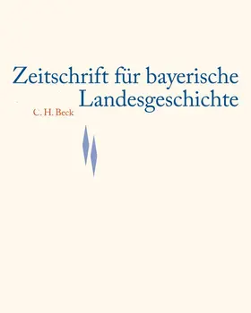  Zeitschrift für bayerische Landesgeschichte Band 71 Heft 3/2008 | Buch |  Sack Fachmedien