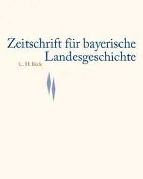  Zeitschrift für bayerische Landesgeschichte | Buch |  Sack Fachmedien