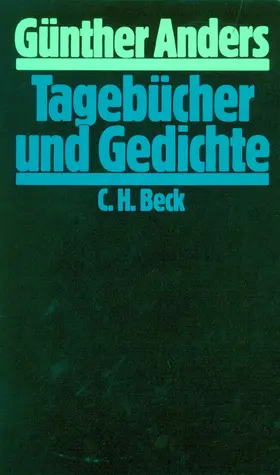 Anders |  Tagebücher und Gedichte | Buch |  Sack Fachmedien