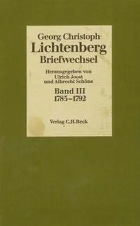 Lichtenberg |  Georg Christoph Lichtenberg: Briefwechsel | Buch |  Sack Fachmedien