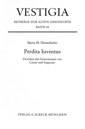 Dettenhofer |  Perdita Juventus | Buch |  Sack Fachmedien