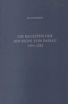  Die Regesten der Bischöfe von Passau Bd. III: 1254-1282 | Buch |  Sack Fachmedien
