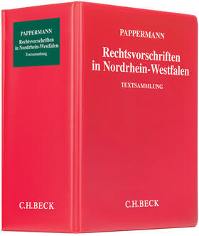 Pappermann |  Rechtsvorschriften in Nordrhein-Westfalen, mit Fortsetzungsbezug | Loseblattwerk |  Sack Fachmedien