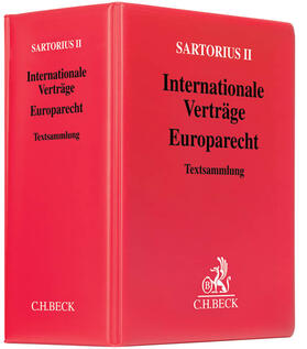 Sartorius II |  Internationale Verträge - Europarecht, mit Fortsetzungsbezug | Loseblattwerk |  Sack Fachmedien