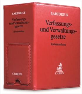 Sartorius |  Verfassungs- und Verwaltungsgesetze, mit Fortsetzungsbezug | Loseblattwerk |  Sack Fachmedien