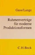 Gass / Lange |  Rahmenverträge für moderne Produktionsformen | Buch |  Sack Fachmedien