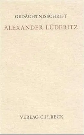Schack |  Gedächtnisschrift für Alexander Lüderitz | Buch |  Sack Fachmedien